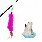 La taille colorée de jouet de baguette magique d'énigme de plume de chat de cheveux de lapin a adapté ODM/OEM aux besoins du client Accpeted fournisseur