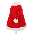 Le chat de luxe de style de Noël vêtx le poids rouge 0.15kg de manteau pour le cadeau/souvenir fournisseur