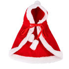 Le chat de luxe de style de Noël vêtx le poids rouge 0.15kg de manteau pour le cadeau/souvenir fournisseur