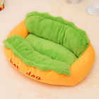 Lit mou chaud de canapé de chien de fibre de divers de taille lit d'animal familier disponible en toutes les saisons fournisseur
