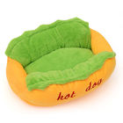 Lit mou chaud de canapé de chien de fibre de divers de taille lit d'animal familier disponible en toutes les saisons fournisseur