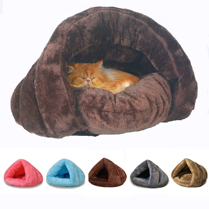 Lit mou de chenil de nid/lits confortables chauds d'animal familier d'hiver Chambre de caverne pour des chiens de chats fournisseur