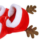 L'animal familier de Noël vêtx le matériel de fibre de manteau à capuchon de chien avec les modèles géométriques fournisseur